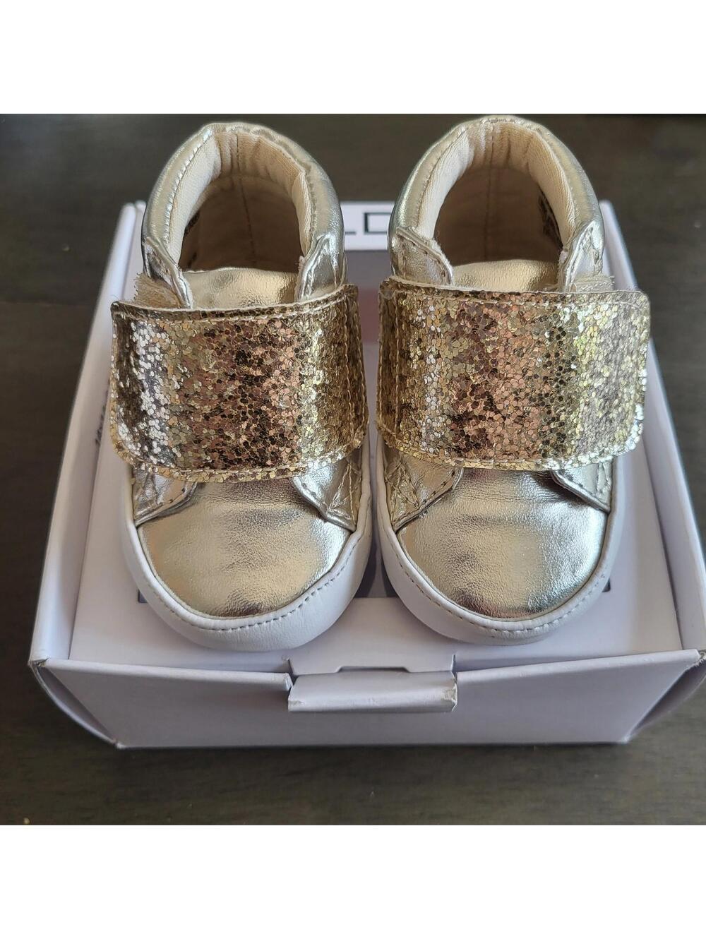 Cute Gold Aldo Baby Booties - Newborn